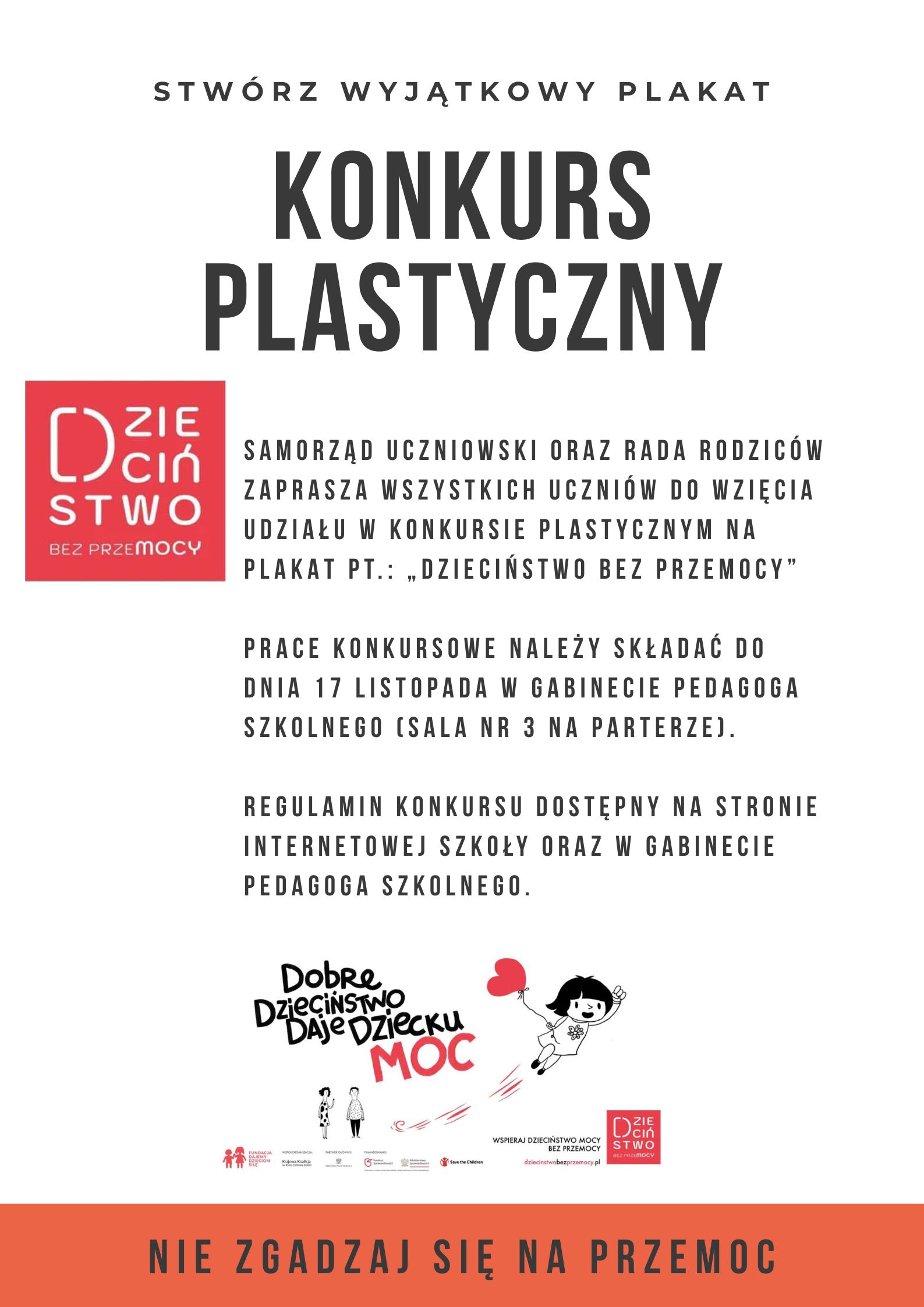 Regulamin konkursu ,,Dzieciństwo bez przemocy''.