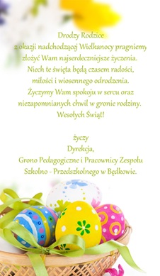 Życzenia wielkanocne.
